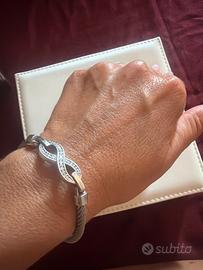 Bracciale Salvini acciaio e diamanti