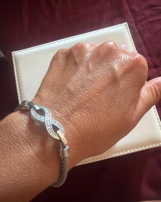 Bracciale Salvini acciaio e diamanti