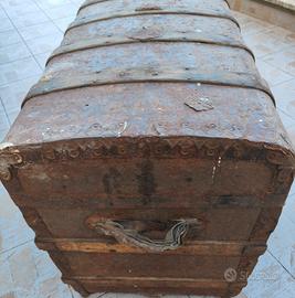 Baule Antico da Viaggio fine 800 - Da restaurare