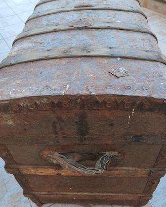 Baule Antico da Viaggio fine 800 - Da restaurare