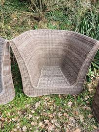Poltrone da Esterno in Rattan Sintetico Design
