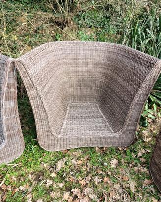 Poltrone da Esterno in Rattan Sintetico Design