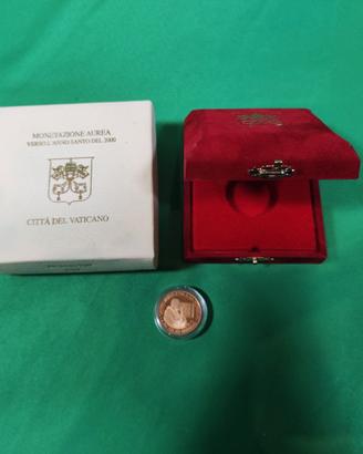 Moneta d'oro Vaticano Giubileo Karol Józef Wojtyła