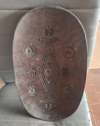 schiumarola in legno e sassola sarda