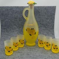 servizio Limoncello dipinto a mano