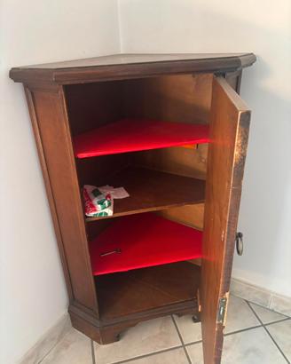 Mobile legno - Libreria con scrivania a scomparsa