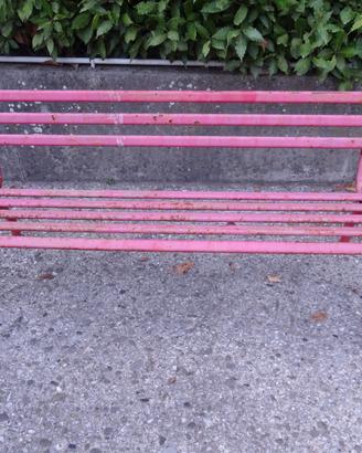 Panchina in ferro anni '70 per bambini 131cm