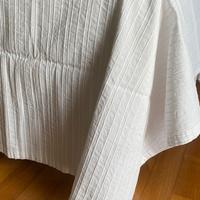 copriletto matrimoniale bianco puro cotone