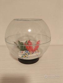 Mini boccia decorativa da tavolo con piantine