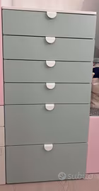 IKEA Cassettiera Bianco/Verde NUOVA