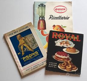 Ricettari del secolo scorso