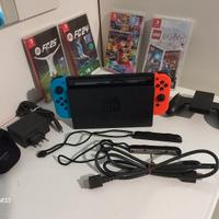 nintendo switch + 4 vidoegiochi