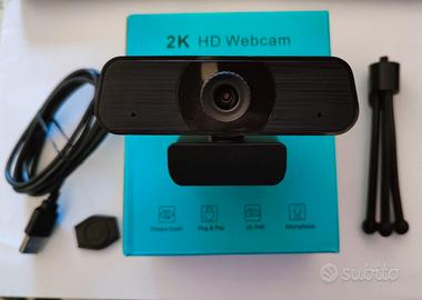 ✅ Webcam 2k HD USB + Treppiede + Privacy Cover