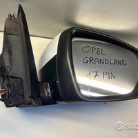 Specchietto retrovisore dx opel grandland x 17 pin