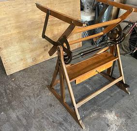 Tecnigrafo sacchi vintage in legno funzionante