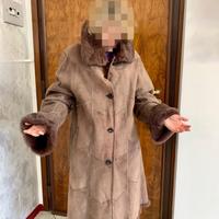 Giaccone di montone e pelliccia in lapin