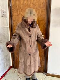 Giaccone di montone e pelliccia in lapin