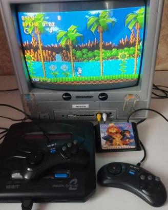 Sega con 75 giochi + cartuccia “Il Re Leone 2”