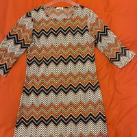 Vestito corto maniche tre quarti taglia s/m