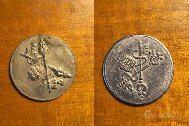 2 Medaglie Papa Giovanni XXIII Pontifex Maximus