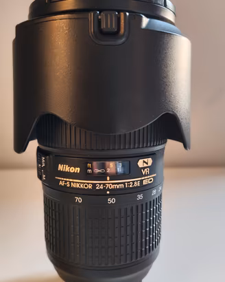 Nikon AF-S NIKKOR 24-70mm f/2.8E ED V attacco F