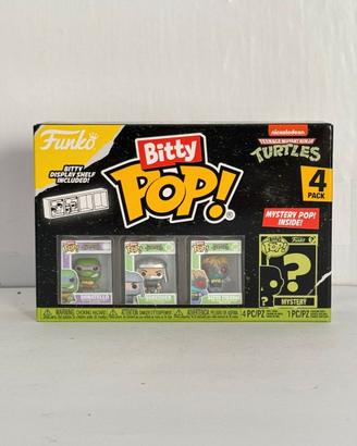 Funko Bitty Pop! TMNT 4 Pack + Display Donatello