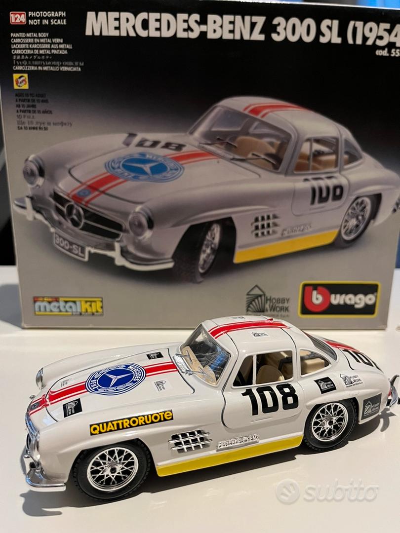 MAQUETTE MERCEDES BENZ 300 SL 1954 Burago 1/18 7013 Metalkit en Boîte EUR 59,00 - FR