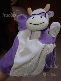 Marionetta Mucca Lilla con Occhiali