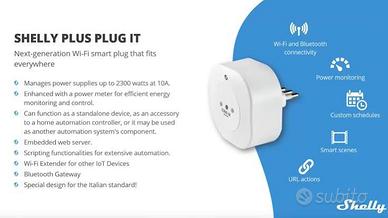 Shelly Plus Plug IT Smart Presa 10A - SIGILLATA