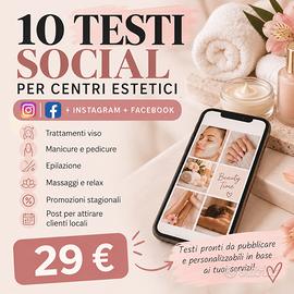 10 testi social professionali per centri estetici