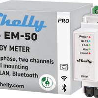 Shelly Pro EM 50A, LAN & Wi-Fi Misuratore di Energ