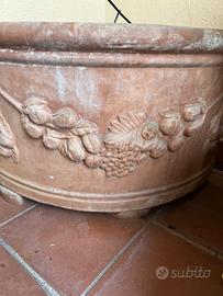 Vaso angolare terracotta Deruta