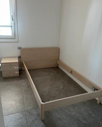 Letto 120x200 + Rete +  comodino