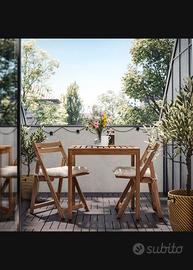 Set mobili esterno IKEA in legno mod Nämmarö NUOVI