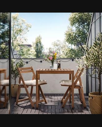 Set mobili esterno IKEA in legno mod Nämmarö NUOVI