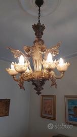 Lampadario Classico Veneziano in Vetro di Murano