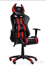 Sedia Gaming/Ufficio Diablo X One Rossa e Nera