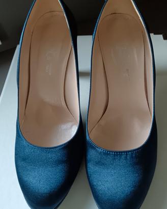 décolleté blu Cina tg 38