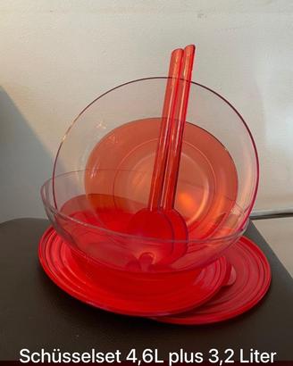 Tupperware set eleganzia rosso