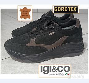 Sneakers Igi&Co Platform vera pelle n.36 Gore-Tex