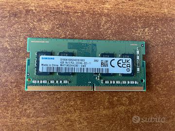 Memoria Ram 4 Gb DDR4 sodimm per Notebook