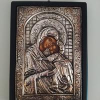 icona bizantina argento