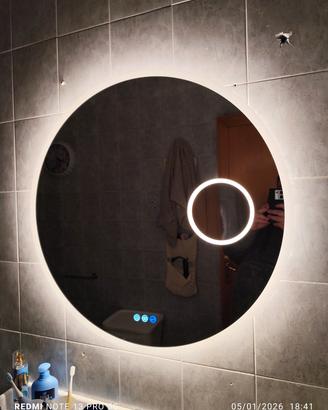 specchio led nuovo 3 funzioni 