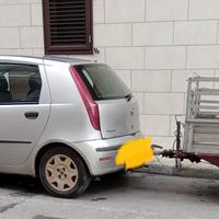 fiat punto con carrello rimorchio