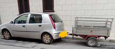 fiat punto con carrello rimorchio