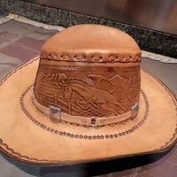 Capello da uomo, Messico. cuoio naturale