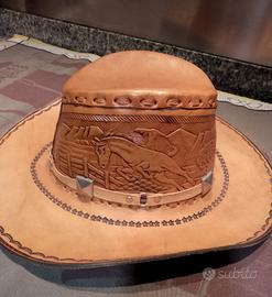 Capello da uomo, Messico. cuoio naturale