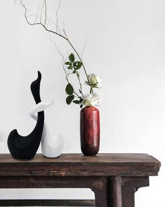 Feinknick swan cigni in ceramica collezione 