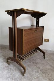 Carrello mobile porta TV e mobile bar Anni 70