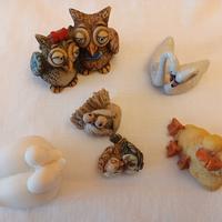 Statuine di uccellini 